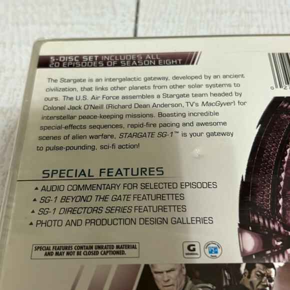 Stargate SG-1 Season 8 5 Disc Set New In Package - Picture 2 of 6